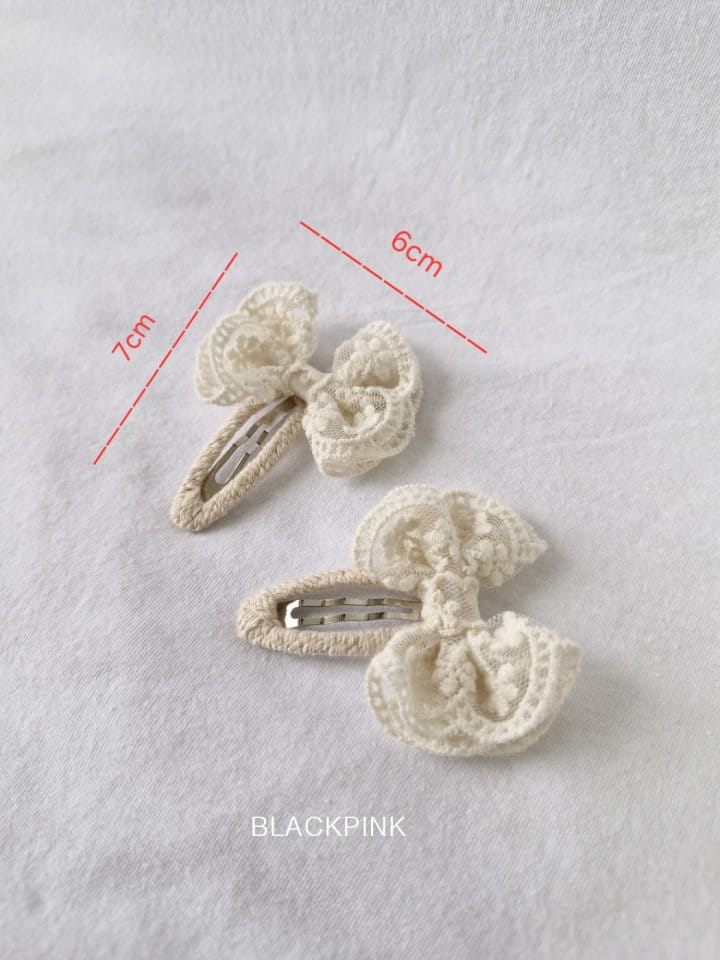 Black Pink - Korean Children Fashion - #stylishchildhood - Roti Lace Ticking Pin - 5