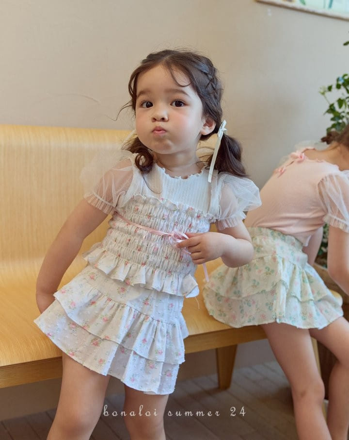 Bonaloi - Korean Children Fashion - #Kfashion4kids - Back Ribbon Mesh Tee - 9