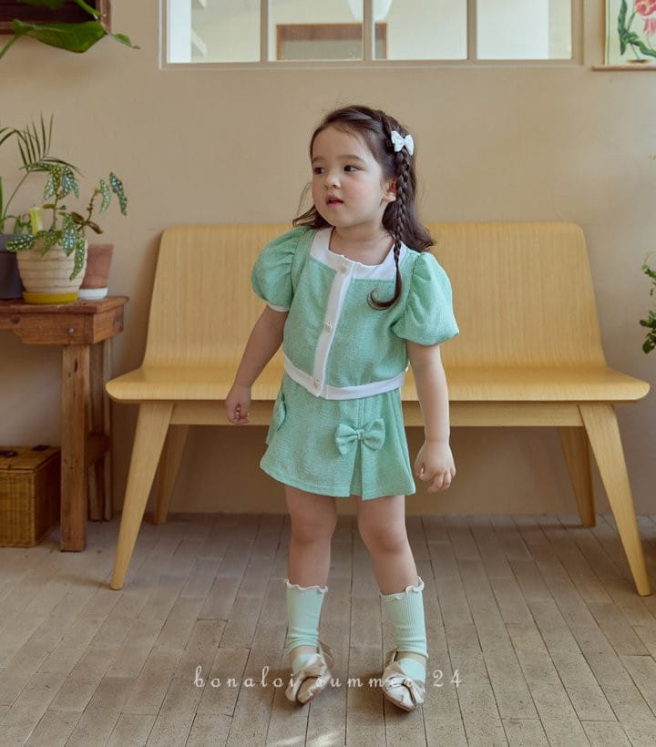 Bonaloi - Korean Children Fashion - #childofig - Grape Fruit Jacket  Top Bottom Set - 5