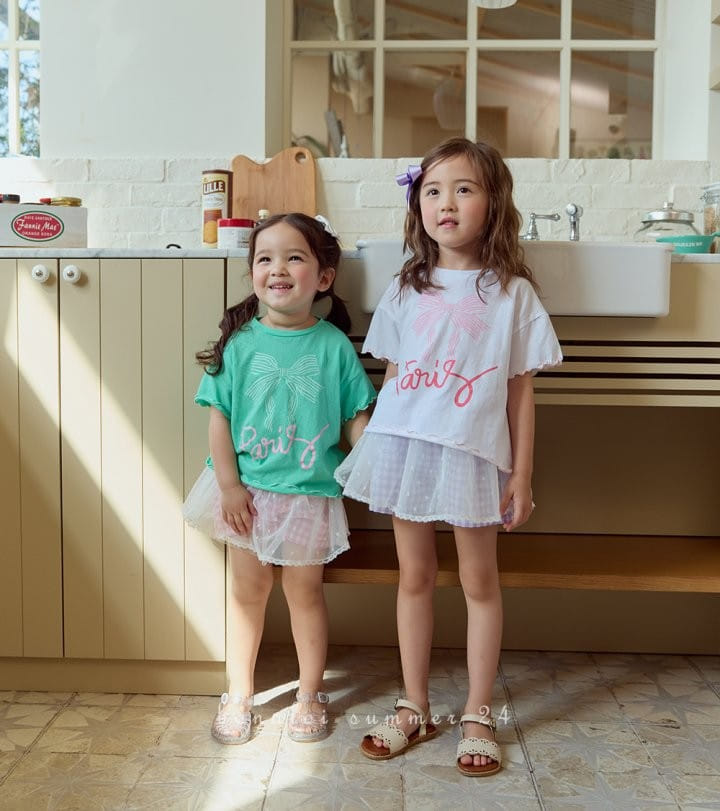 Bonaloi - Korean Children Fashion - #childofig - Paris Paint Tee - 4