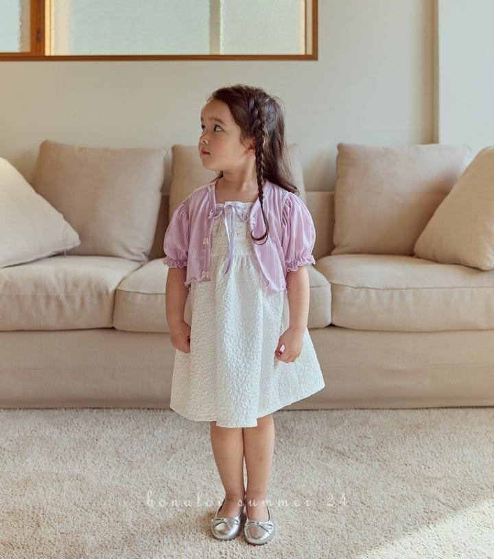 Bonaloi - Korean Children Fashion - #childrensboutique - Ribbon Bolero