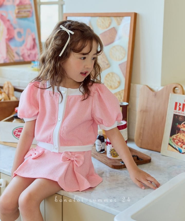 Bonaloi - Korean Children Fashion - #discoveringself - Grape Fruit Jacket  Top Bottom Set - 9