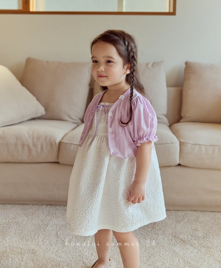 Bonaloi - Korean Children Fashion - #discoveringself - Ribbon Bolero - 4