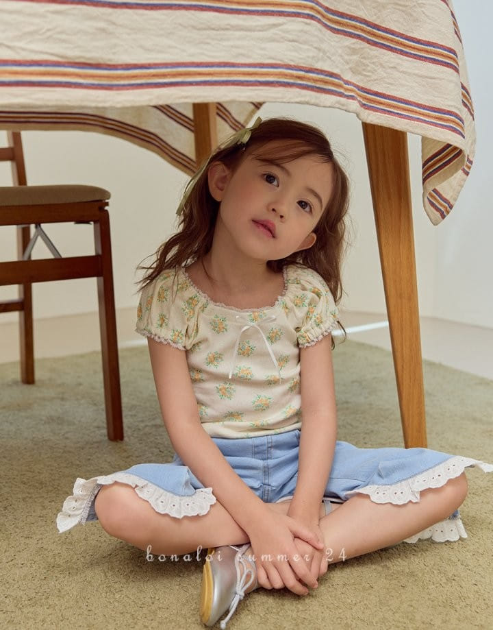 Bonaloi - Korean Children Fashion - #fashionkids - Lindsey Puff Tee - 8