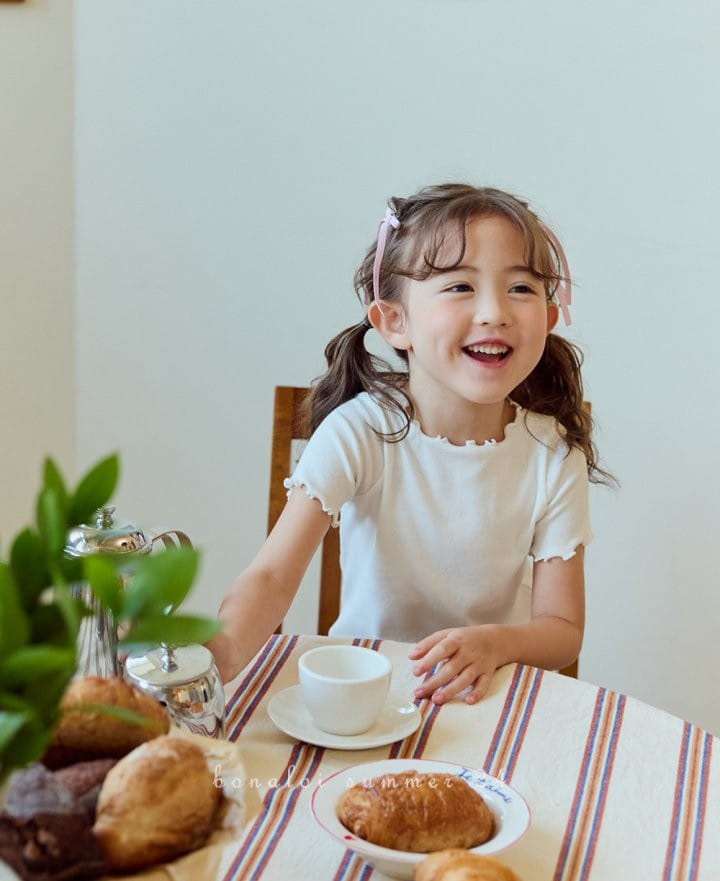 Bonaloi - Korean Children Fashion - #todddlerfashion - Soft Interlon Tee - 2
