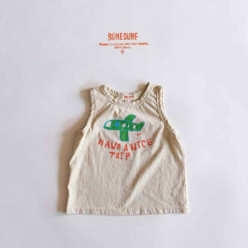Boneoune - Korean Children Fashion - #Kfashion4kids - plane Non Sleeve Tee - 10