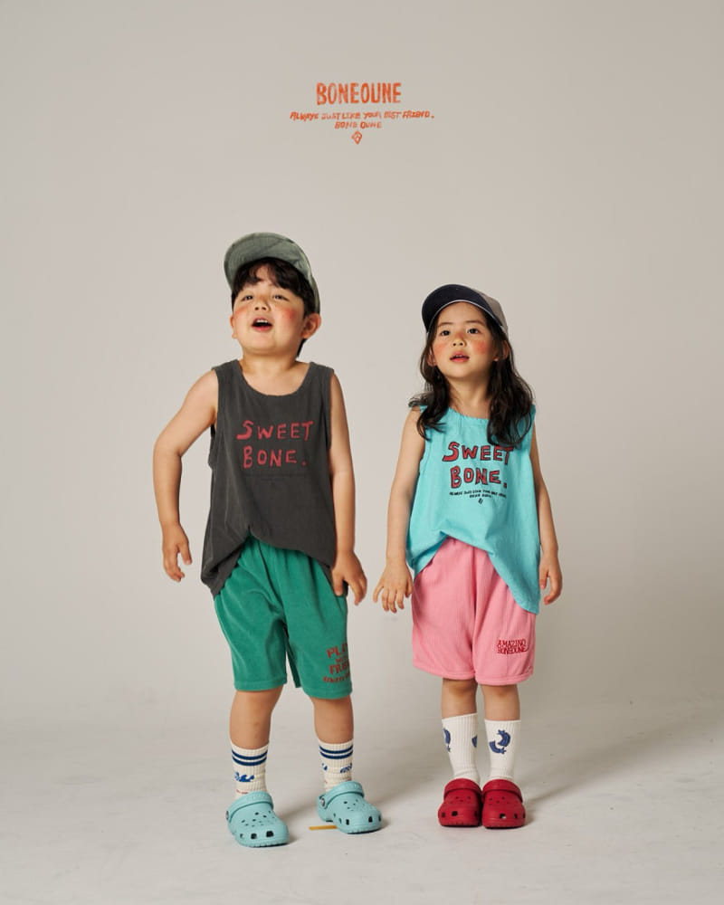 Boneoune - Korean Children Fashion - #childofig - Smurf Waffle Shorts - 6