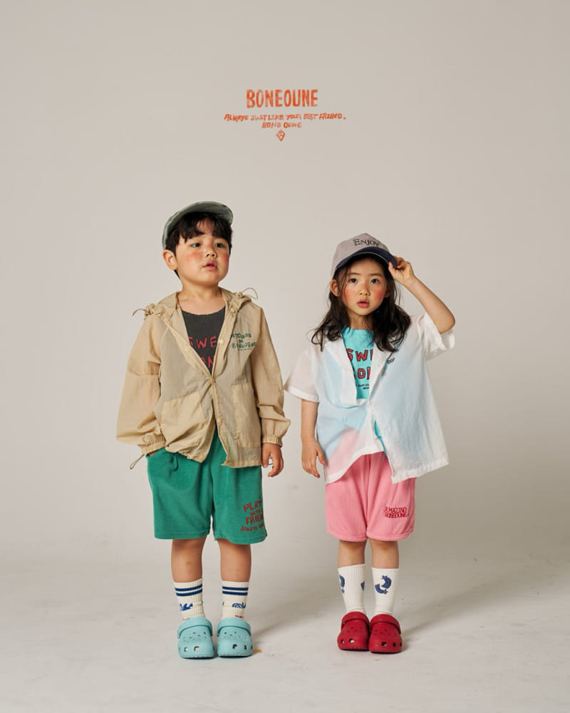 Boneoune - Korean Children Fashion - #childrensboutique - Smurf Waffle Shorts - 7