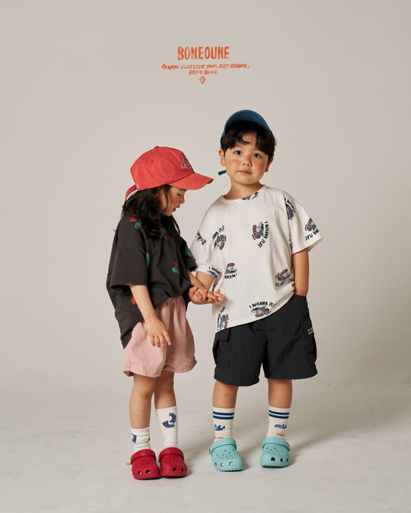 Boneoune - Korean Children Fashion - #childrensboutique - Shark Short Sleeve Tee - 7