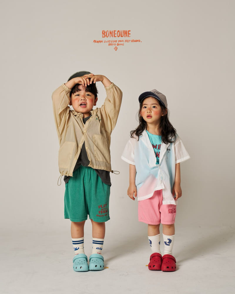 Boneoune - Korean Children Fashion - #designkidswear - Smurf Waffle Shorts - 8