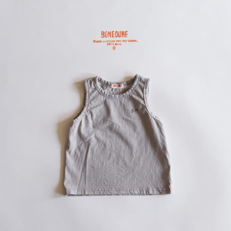 Boneoune - Korean Children Fashion - #minifashionista - Basic Non Sleeve Tee - 11