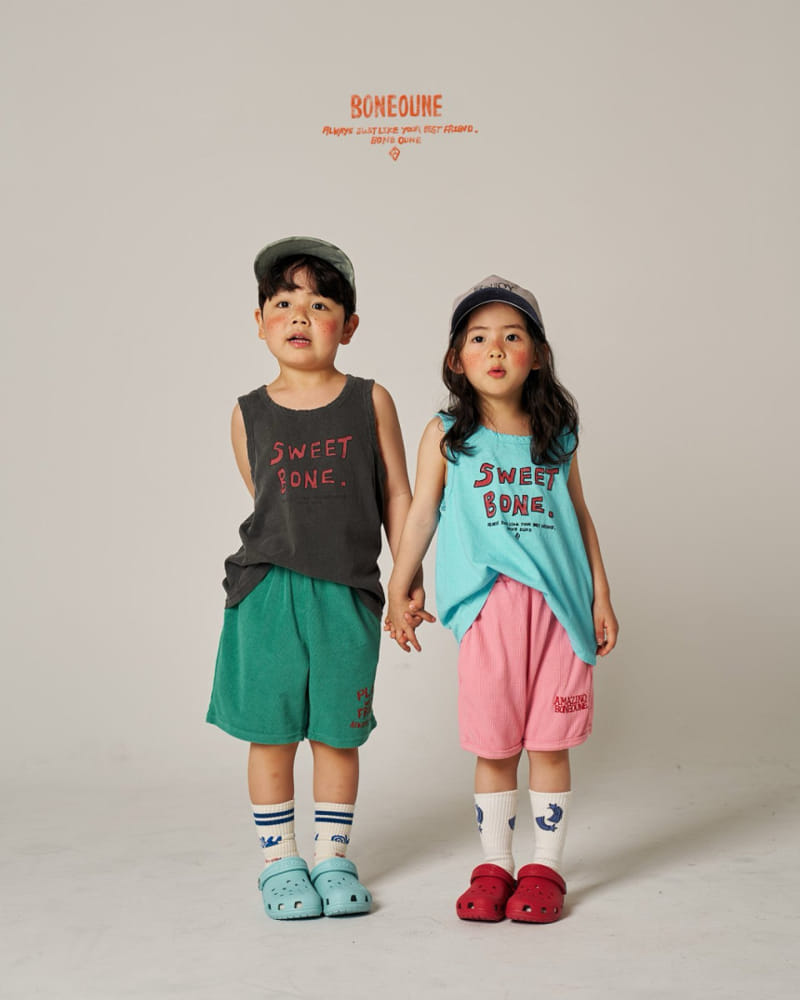 Boneoune - Korean Children Fashion - #todddlerfashion - Smurf Waffle Shorts - 3