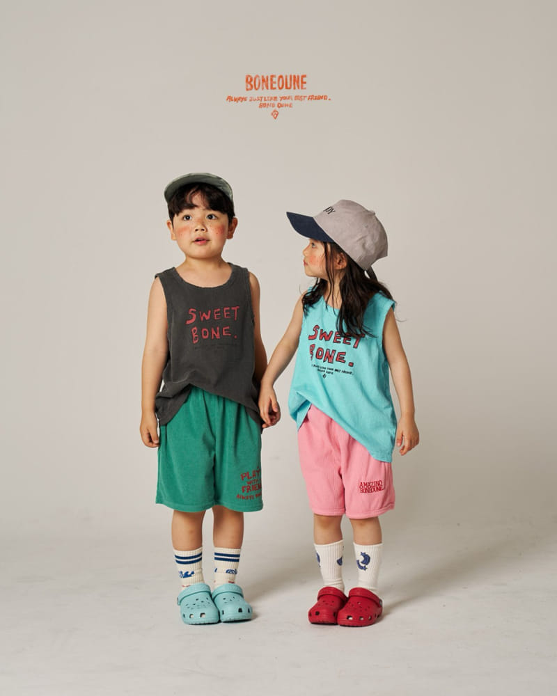 Boneoune - Korean Children Fashion - #todddlerfashion - Smurf Waffle Shorts - 4