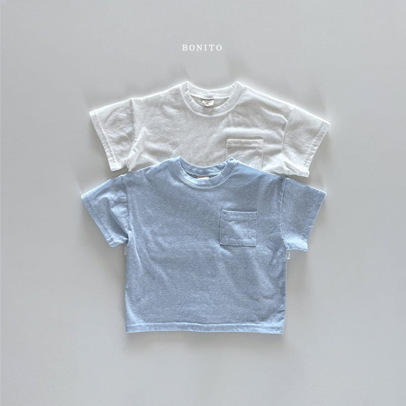 Bonito - Korean Baby Fashion - #babyboutique - Slub C Pocket Tee