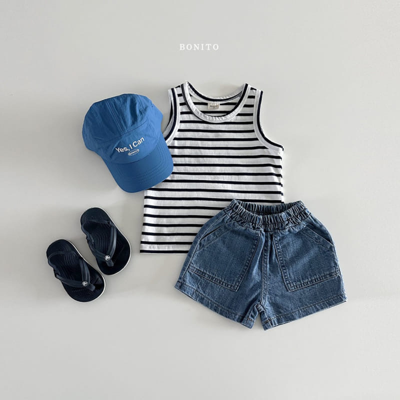 Bonito - Korean Baby Fashion - #babyboutique - ST Sleeveless Tee - 5