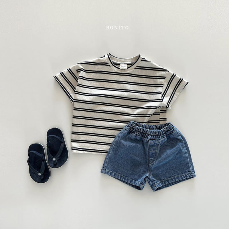 Bonito - Korean Baby Fashion - #babyboutique - Two Line ST Tee - 11
