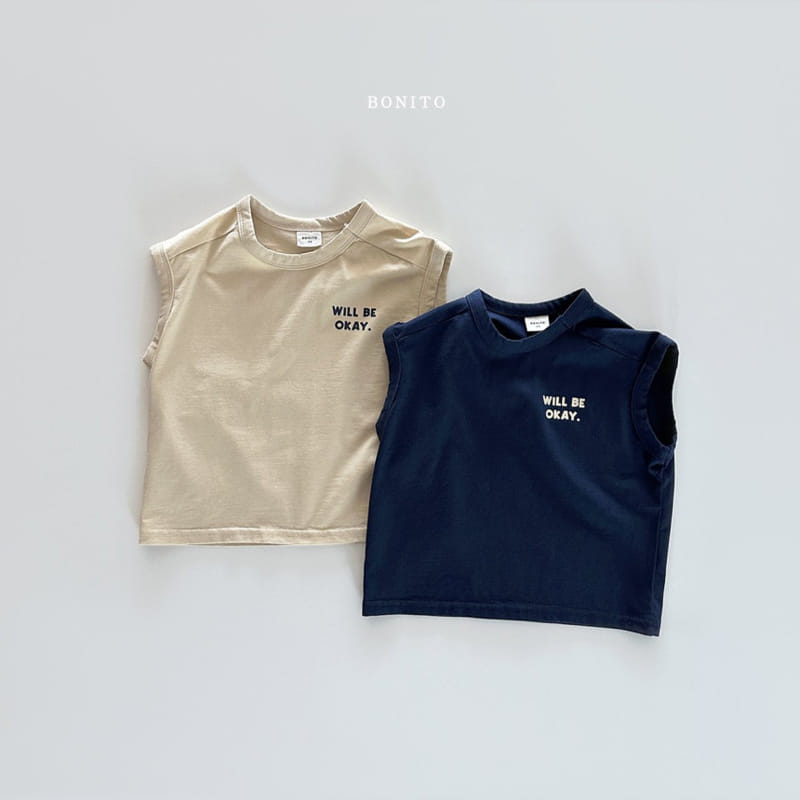 Bonito - Korean Baby Fashion - #babyfashion - Okay Sleeveless Tee - 3