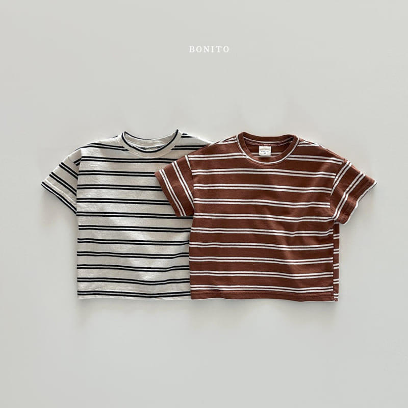 Bonito - Korean Baby Fashion - #babygirlfashion - Two Line ST Tee