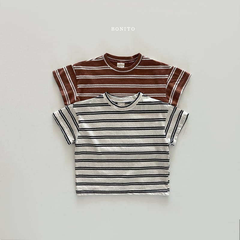Bonito - Korean Baby Fashion - #babyoninstagram - Two Line ST Tee - 3