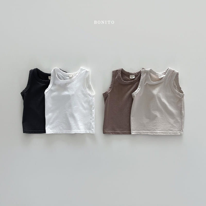 Bonito - Korean Baby Fashion - #babyoninstagram - 1+1 Sleeveless Tee