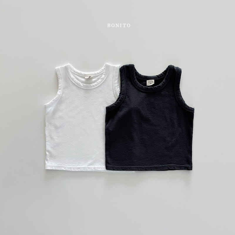 Bonito - Korean Baby Fashion - #babyootd - 1+1 Sleeveless Tee - 2
