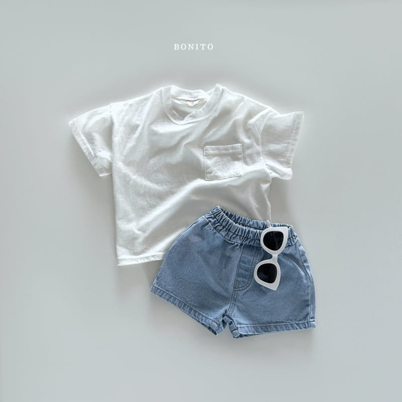 Bonito - Korean Baby Fashion - #babyoutfit - Slub C Pocket Tee - 11