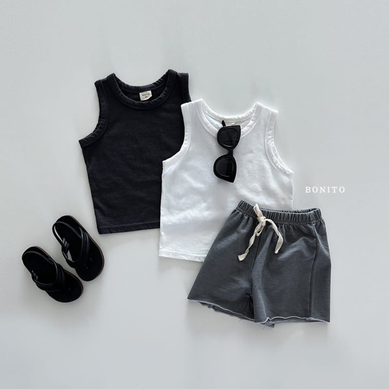Bonito - Korean Baby Fashion - #onlinebabyboutique - 1+1 Sleeveless Tee - 6
