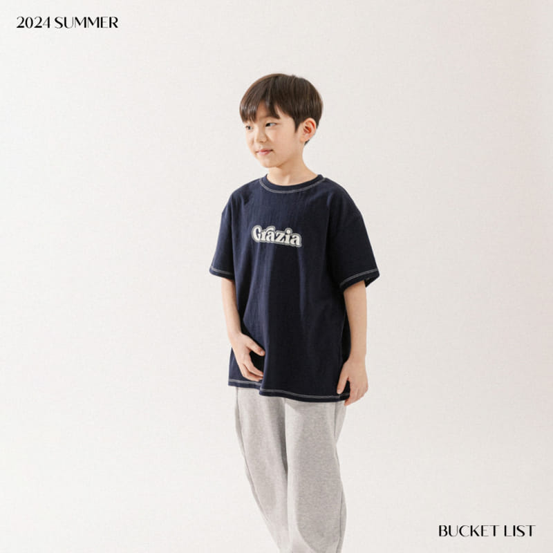 Bucket List - Korean Children Fashion - #magicofchildhood - Line Point Short Sleeve Tee - 8