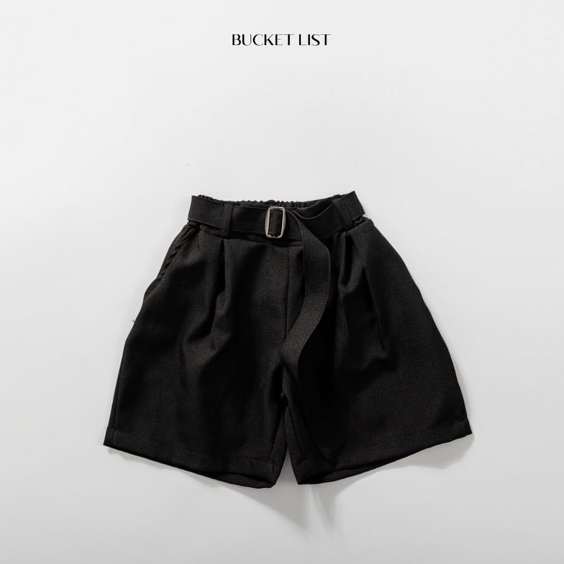 Bucket List - Korean Children Fashion - #stylishchildhood - Belt Slacks Shorts - 2