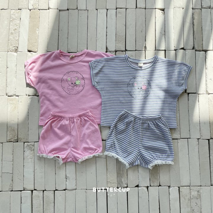 Buttercup - Korean Children Fashion - #kidsstore - Petite Bubble Top Bottom Set - 5