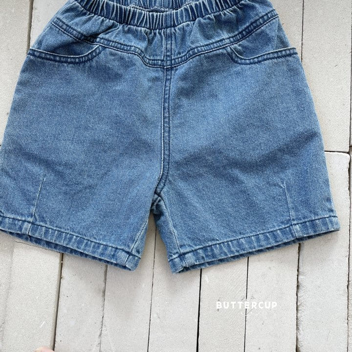 Buttercup - Korean Children Fashion - #littlefashionista - Dart Denim Shorts  - 9