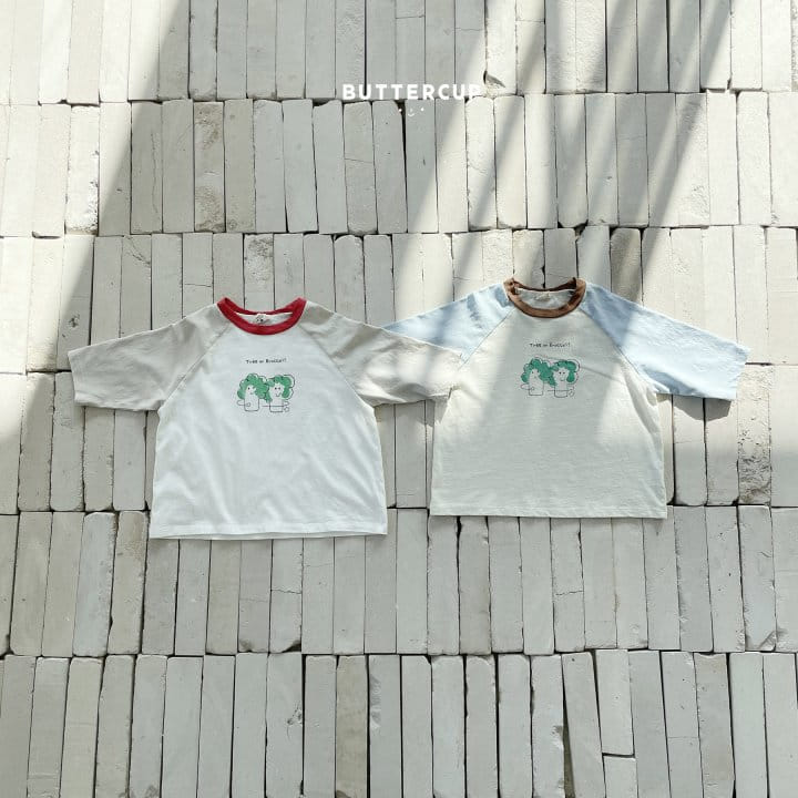 Buttercup - Korean Children Fashion - #magicofchildhood - Broccoli Raglan Tee - 10