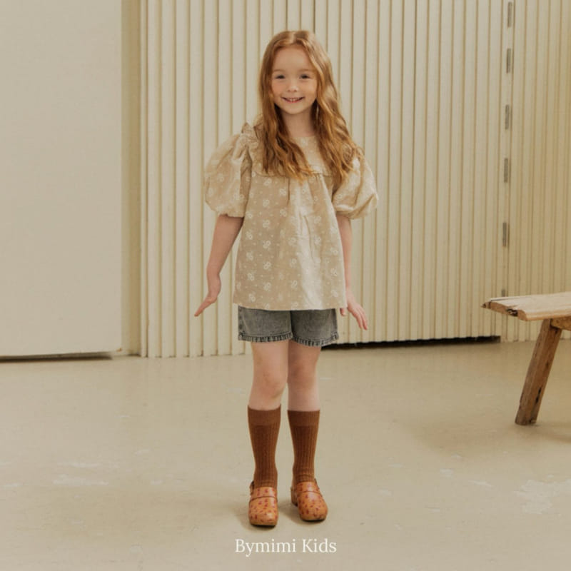 Bymimi - Korean Children Fashion - #Kfashion4kids - Linen Sun Blouse