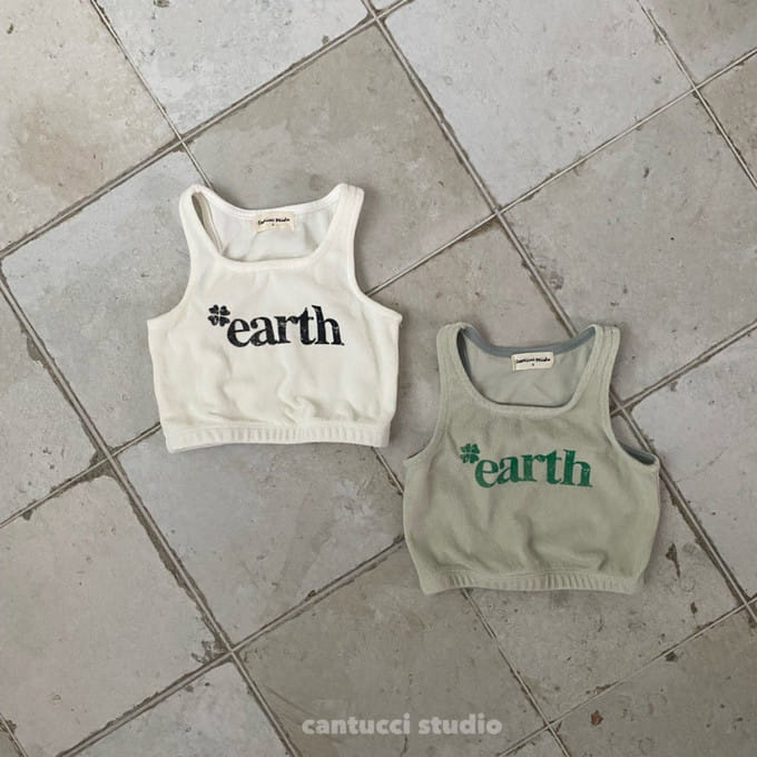 Cantucci Studio - Korean Children Fashion - #littlefashionista - Earth Terry Crop Tee