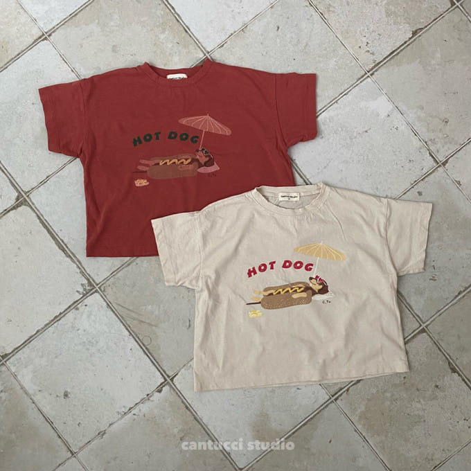 Cantucci Studio - Korean Children Fashion - #minifashionista - Hot Dog Tee With Mom