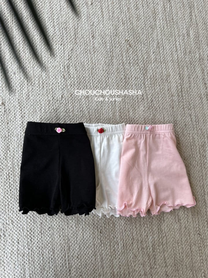 Chouchou Shasha - Korean Children Fashion - #Kfashion4kids - Flower Leggings - 2