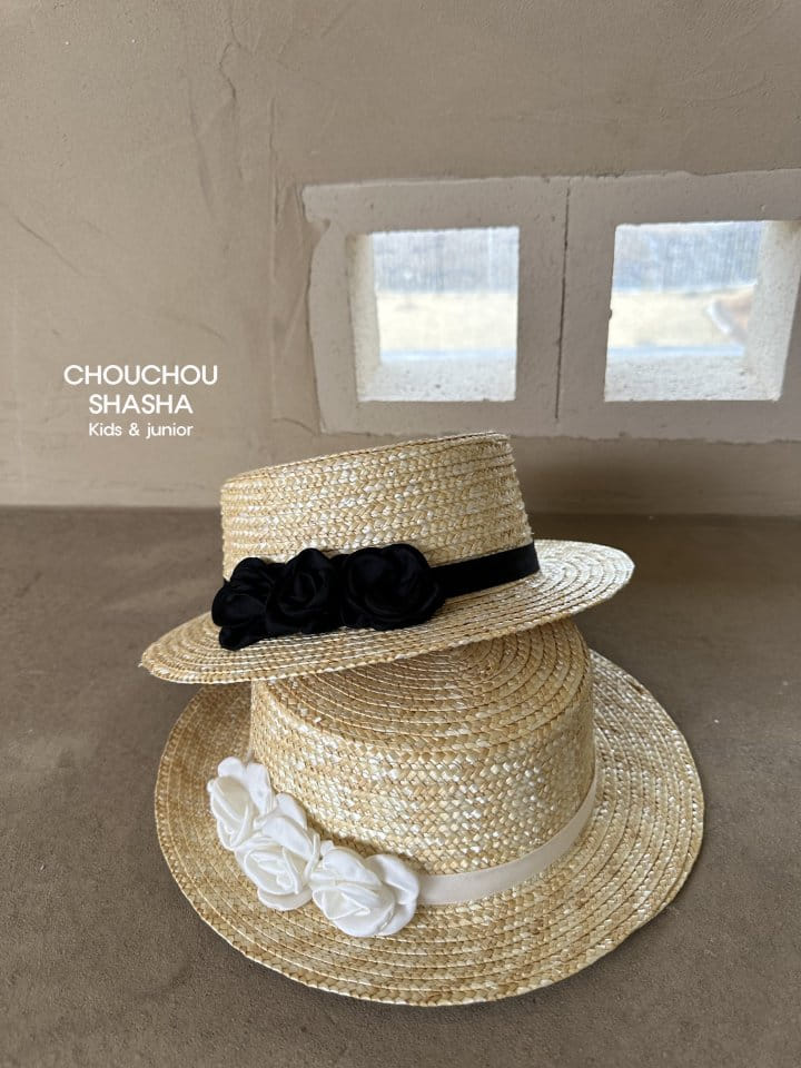 Chouchou Shasha - Korean Children Fashion - #minifashionista - Rose Straw Hat - 3