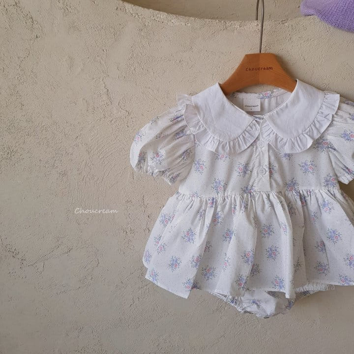 Choucream - Korean Baby Fashion - #babyboutique - Kaila Flower One-Piece Body Suit - 3