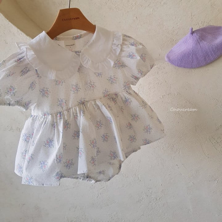 Choucream - Korean Baby Fashion - #babylifestyle - Kaila Flower One-Piece Body Suit - 9