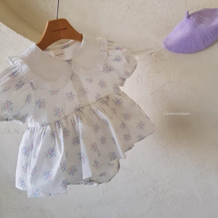 Choucream - Korean Baby Fashion - #babyoninstagram - Kaila Flower One-Piece Body Suit - 10