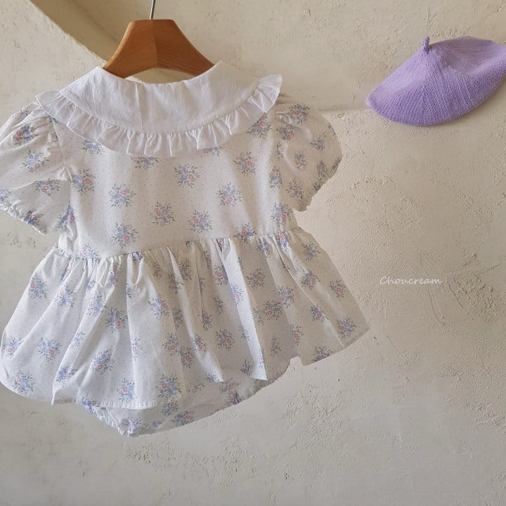 Choucream - Korean Baby Fashion - #babyootd - Kaila Flower One-Piece Body Suit - 11