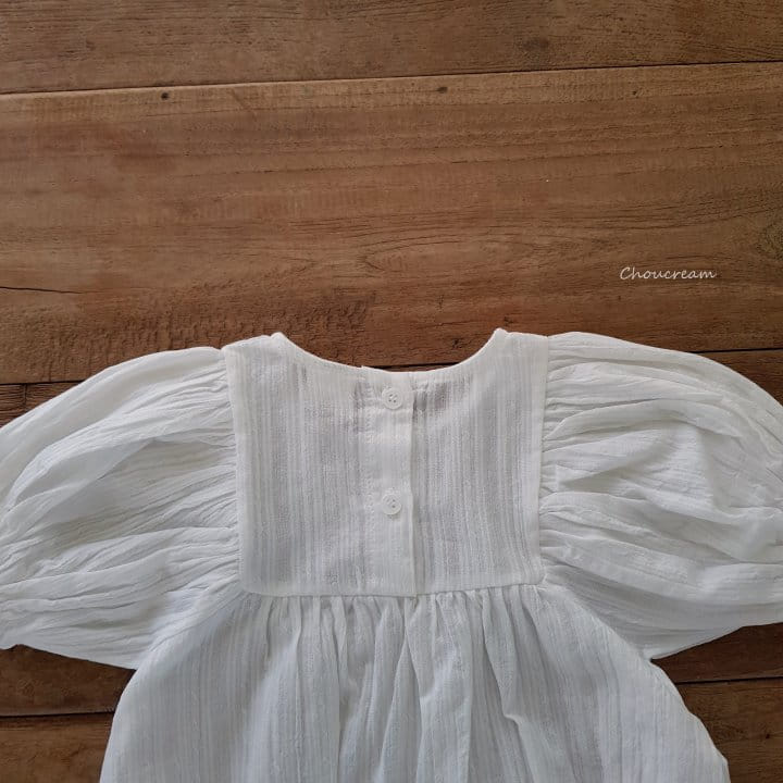 Choucream - Korean Baby Fashion - #babyootd - Blanc Puff Body Suit - 6