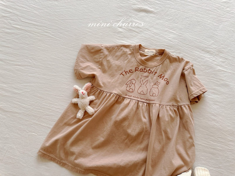 Churros - Korean Children Fashion - #Kfashion4kids - Rabbit Shirring One-Piece - 9