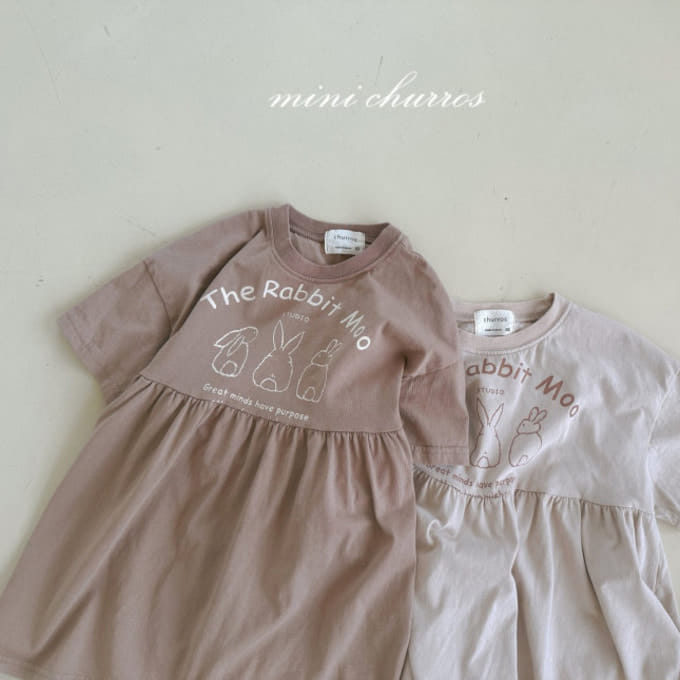 Churros - Korean Children Fashion - #childofig - Rabbit Shirring One-Piece