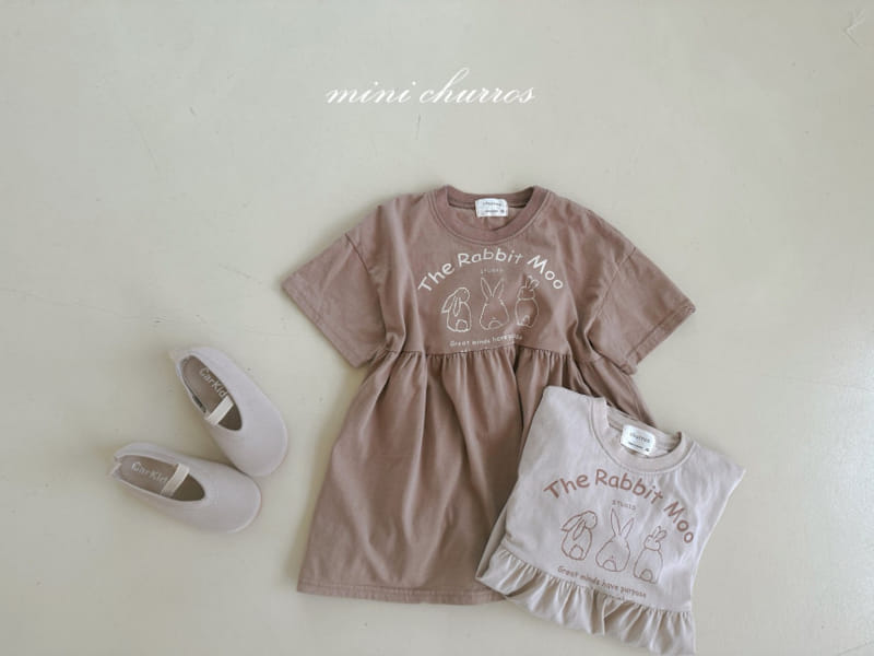 Churros - Korean Children Fashion - #childrensboutique - Rabbit Shirring One-Piece - 2