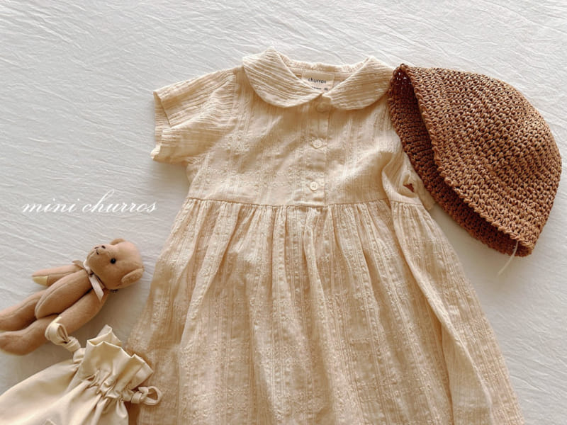 Churros - Korean Children Fashion - #designkidswear - Flo Shirring One-Piece - 10