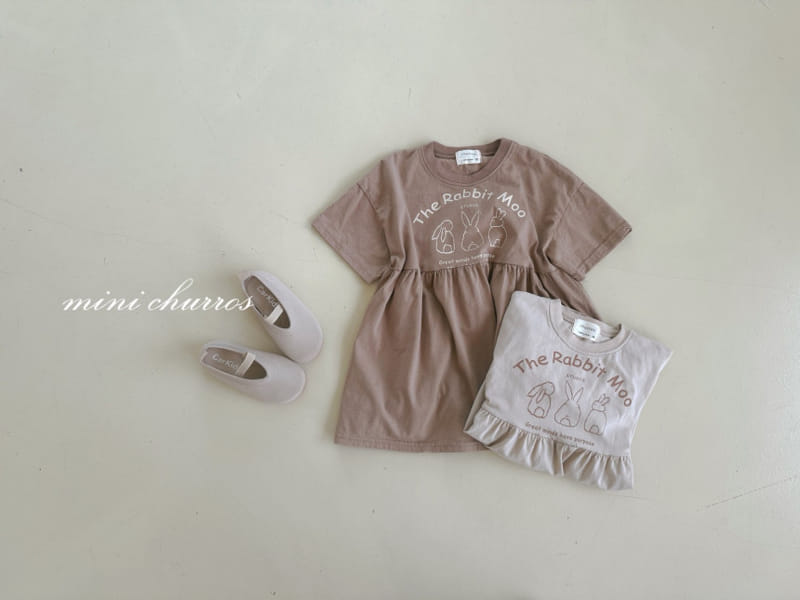 Churros - Korean Children Fashion - #fashionkids - Rabbit Shirring One-Piece - 5