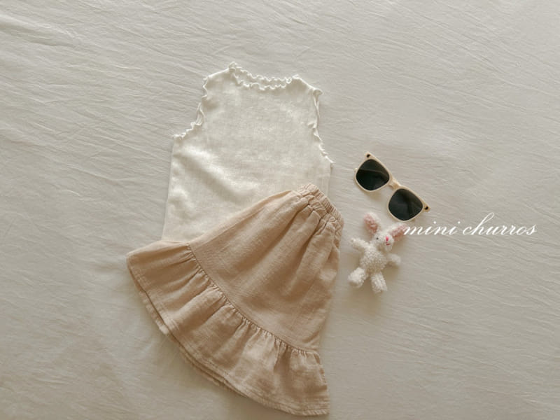 Churros - Korean Children Fashion - #kidsshorts - Lumi Shirring Skirt - 5