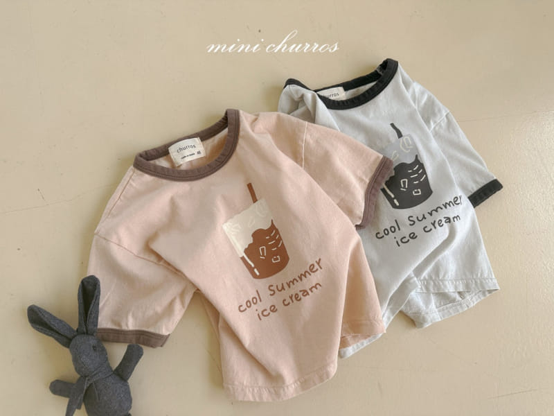 Churros - Korean Children Fashion - #kidsshorts - Icecream Piping Tee - 9