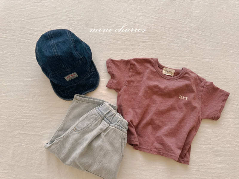 Churros - Korean Children Fashion - #kidsshorts - Art Minimal Tee - 5